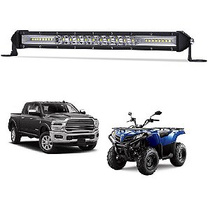 Farol Barra 26 LEDs 7D SLIM 78W Auxiliar Off Road LT2509 25cm