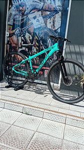Bicicleta South Aro 29 Verde Turquesa 21 Velocidades