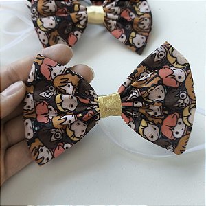 Gravata Borboleta Tecido Harry Potter