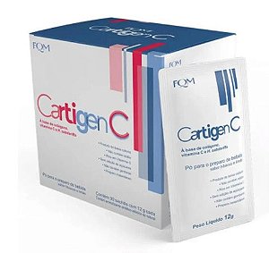 Colágeno Cartigen C (Farmoquímica) 30 Unidades, Sachê Farmoquímica Sachê 30 Unidades
