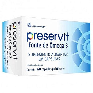 Suplemento Alimentar Preservit Ômega 3 60 Unidades, Cápsula Cristália Cápsula 60 Unidades
