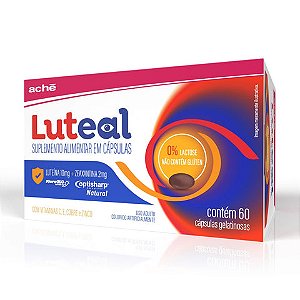 Suplemento Alimentar Luteal 10mg + 2mg, 60 Unidades, Cápsula Aché 10mg + 2mg Cápsula 60 Unidades