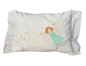 Travesseiro Fadinha nas Estrelas Verde Água