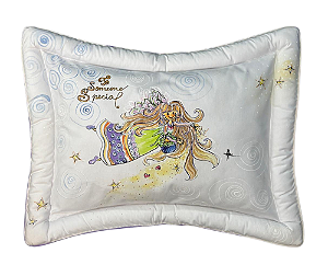 Travesseiro Fadinha Mágica com Borda Decorada