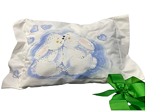 Travesseiro Coelhinho Apaixonado Percal 180 fios