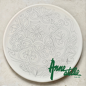 Gabarito Azulejo Português para Prato 30cm/Diâmetro