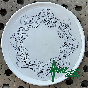 Gabarito Girlanda de Folhagens em Papel Vegetal 30cm/Diâmetro