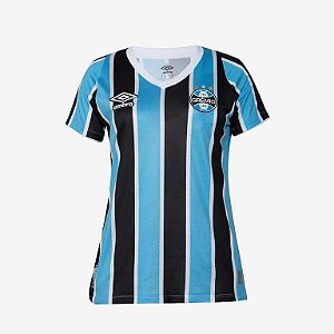 Camiseta Fem Grêmio Oficial 1 2024 Torcedora