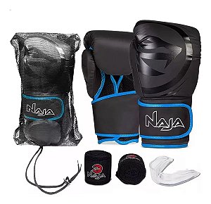 Kit Naja Black Line preto/Azul BK/BL