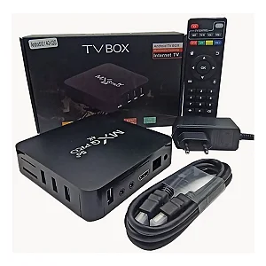 Smart Tv Box 6 Tvbox Mxq Pro 5g 4k Preto