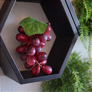 Cacho de Uva Artificial Realista 14 cm – Decoração Durável e Estilo Natural