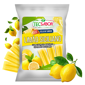 Gelo de Sabor Extrato Natural de Limão Siciliano 1 kg