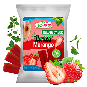 Gelo de Sabor Hortelã com Morango 1 kg