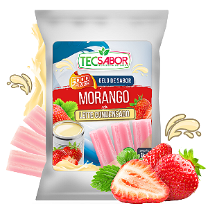 Gelo de Sabor Leite Condensado com Morango 1 kg