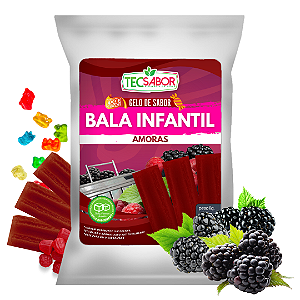 Gelo de Sabor Bala da Infância Amora 1 kg
