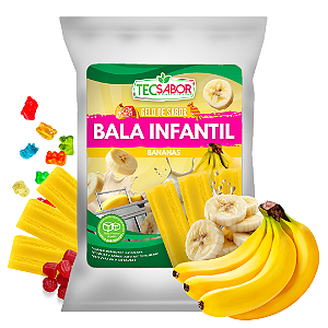 Gelo de Sabor Bala da Infância Banana 1 kg