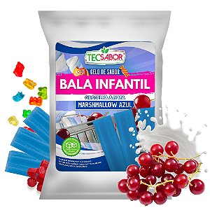 Gelo de Sabor Bala da Infância Groselha e Nata 1 kg