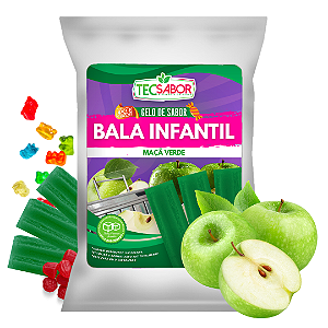 Gelo de Sabor Bala da Infância Maçã Verde 1 kg