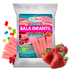 Gelo de Sabor Bala da Infância Morango e Framboesa 1 kg