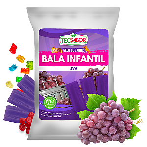 Gelo de Sabor Bala da Infância Uva 1 kg