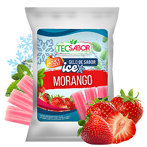 Gelo de Sabor ICE Morango 1 kg