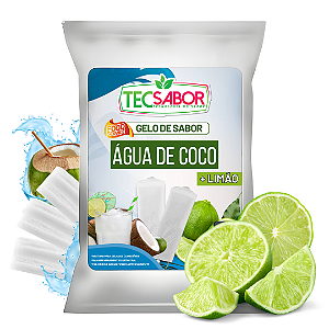 Gelo de Sabor Água de Coco com Limão 1 kg