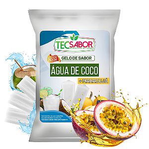 Gelo de Sabor Água de Coco com Maracujá 1 kg