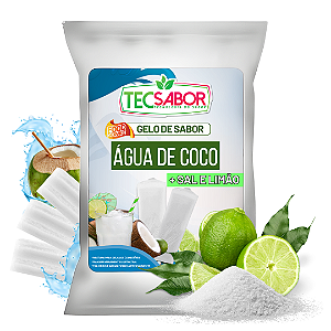 Gelo de Sabor Água de Coco com Sal e Limão 1 kg