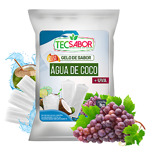Gelo de Sabor Água de Coco com Uva 1 kg