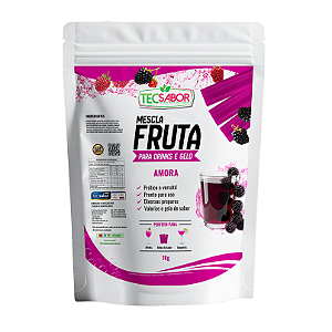 Frutas para Drinks e Gelos Sabor Amora 1 kg