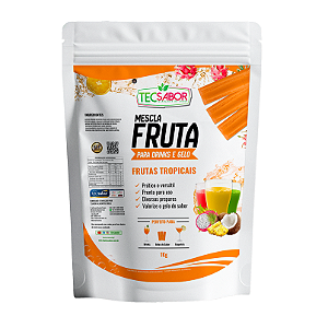 Frutas para Drinks e Gelos Sabor Frutas Tropicais 1 kg