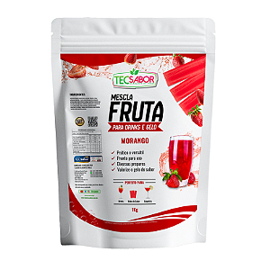 Frutas para Drinks e Gelos Sabor Morango 1 kg