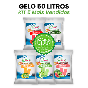 Kit Envio Full 5 Gelos de Sabor 50 Litros - Mais Vendidos