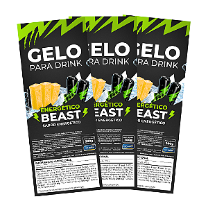 Etiqueta para Gelo de Sabor Energético Beast - 50 Unidades