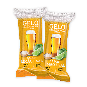 Embalagens Gelo Saborizado SAL E LIMÃO - (200 unidades)