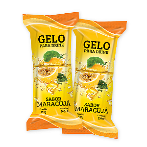 Embalagens Gelo Saborizado MARACUJÁ - (200 unidades)