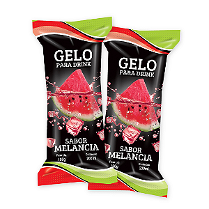 Embalagens Gelo Saborizado MELANCIA - (200 unidades)