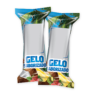 DUPLICADO - Embalagens Gelo Saborizado MELANCIA - (200 unidades)