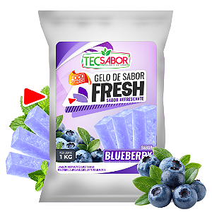 Gelo de Sabor Fresh Trident Blueberry 1 kg