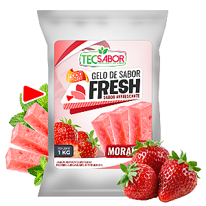 Gelo de Sabor Fresh Trident Morango 1 kg