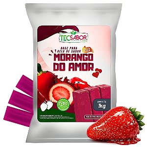 Gelo de Sabor Morango do Amor 1 kg