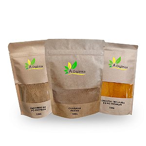 Combo Shot Cúrcuma + Gengibre + Guaraná 100g