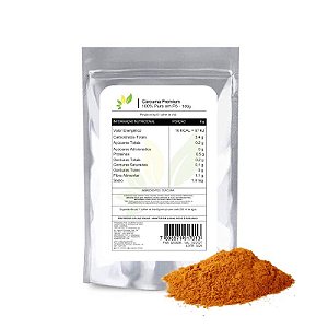 Cúrcuma 100% pura em pó 250g