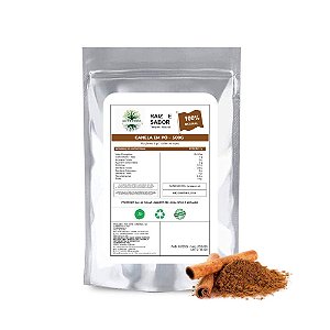 Canela Em Pó 500g Raiz e Sabor Temperos Naturais