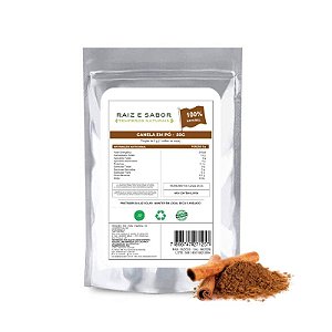 Canela Em Pó Natural 50g Sabor E Aroma Intenso