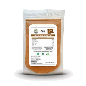 Cúrcuma em pó Raiz e Sabor Tempero Natural 200g Cúrcumina 5%
