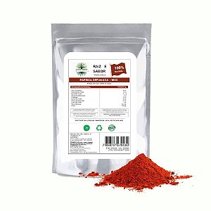 Páprica em Pó Pura Premium 100g - Raiz e Sabor Temperos