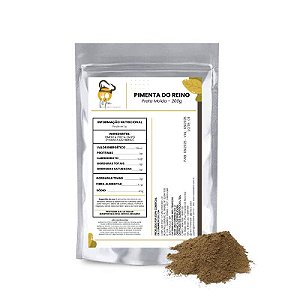 Pimenta do Reino Moída Pura 200g - Meu Tempero Shop