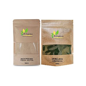 Kit: Spirulina Pura 100g + Maca Peruana 100g