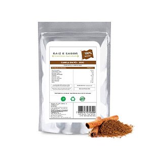 Canela Em Pó Raiz e Sabor Temperos Naturais 200g